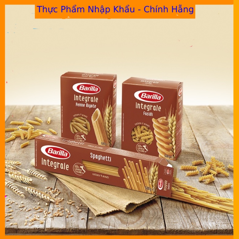 Mì Ý Barilla nguyên cám các dạng (sợi ống dài Spaghetti) 500g