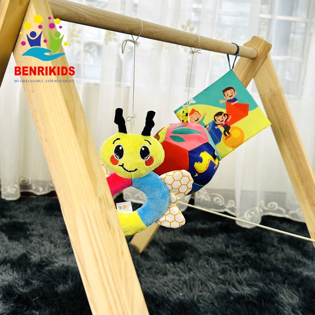 Kệ Chữ A Bằng Gỗ Cho Bé Đồ Chơi Vận Động Cho Bé Sơ Sinh BENRIKIDS