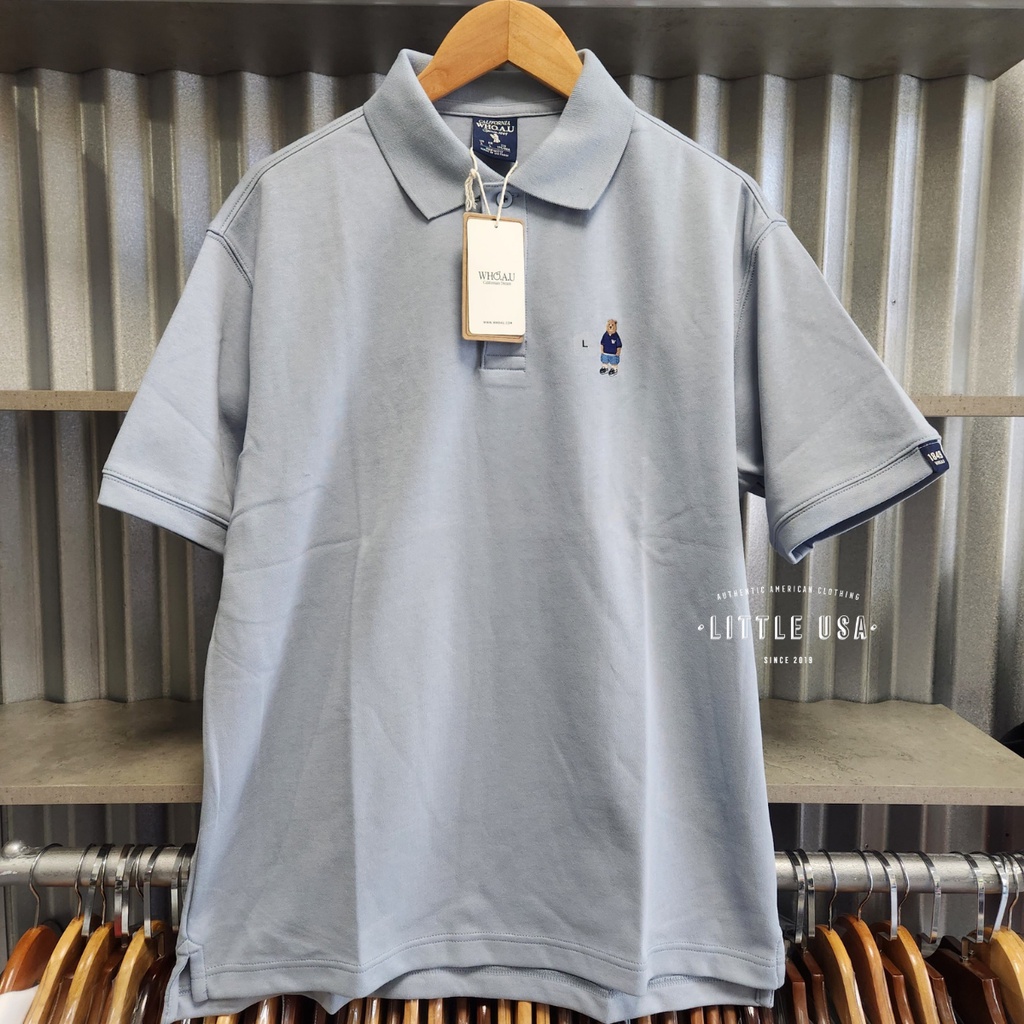 Chính hãng Áo Polo WHOAU Steve Short Sleeve Collar T-shirt WHHAE2411U Unisex Nam Nữ