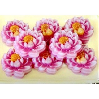 Khuôn silicon cupcake hoa sen 5cm, 3cm (set 10 khuôn)