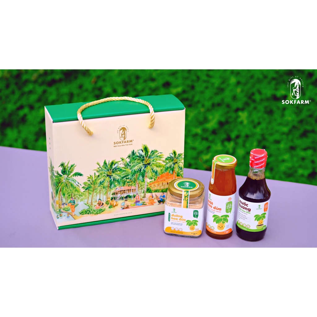 Mật hoa dừa cho bé 230g Sokfarm - Xanhsam Organic