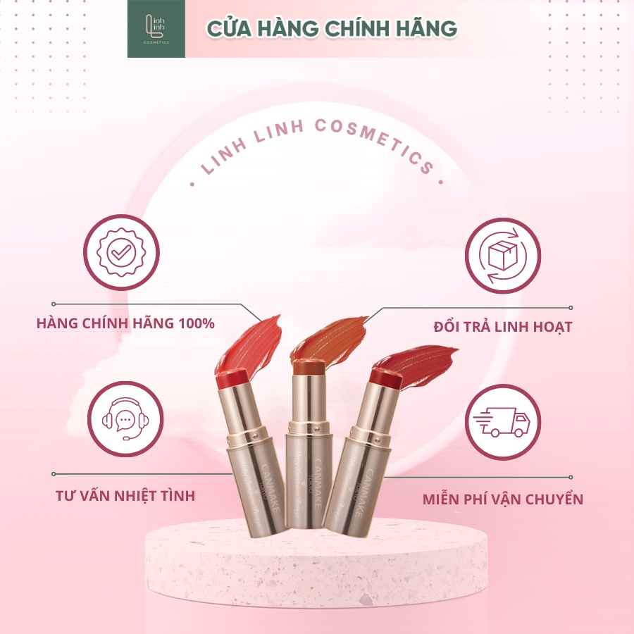Màu 05 - 04 - 03 Son Canmake Melty Luminous Rouge ( son nội địa nhật bản )