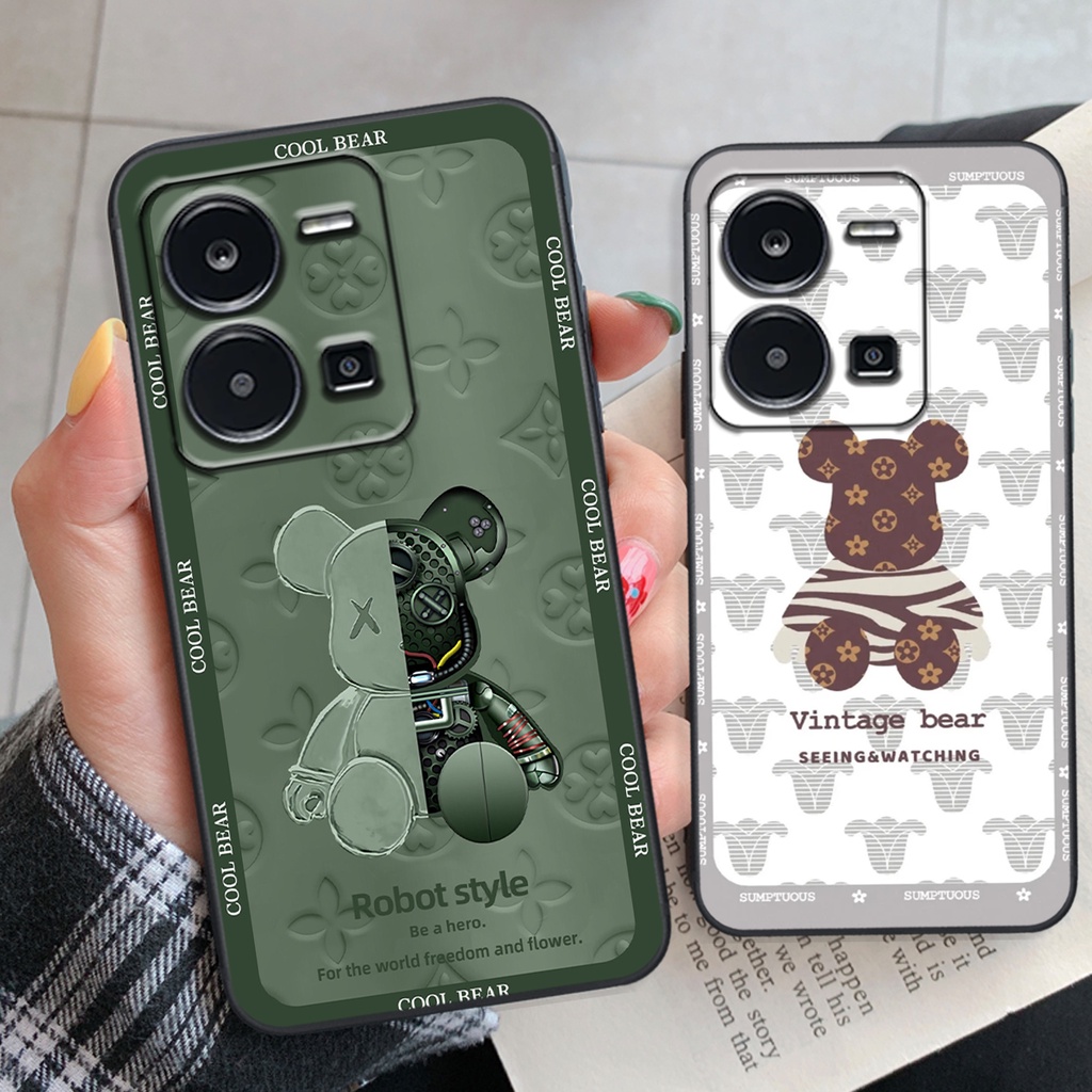 Ốp lưng Vivo Y35 / V25 / V25E BEARBRICK / KAWS cá tính,cute,giá rẻ