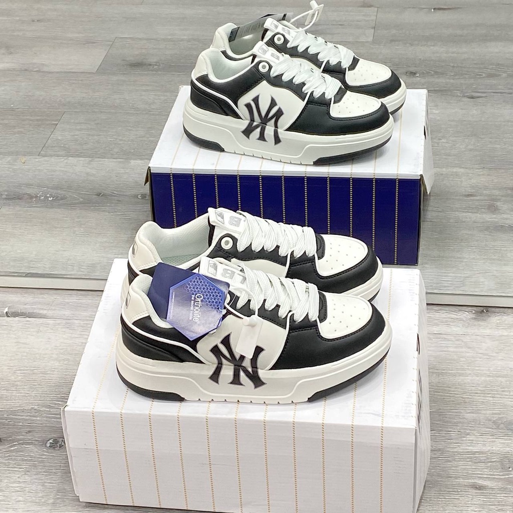 Giày Thể Thao MLB Black White Panda MLB Chunky Liner Màu Đen Vintage 2023