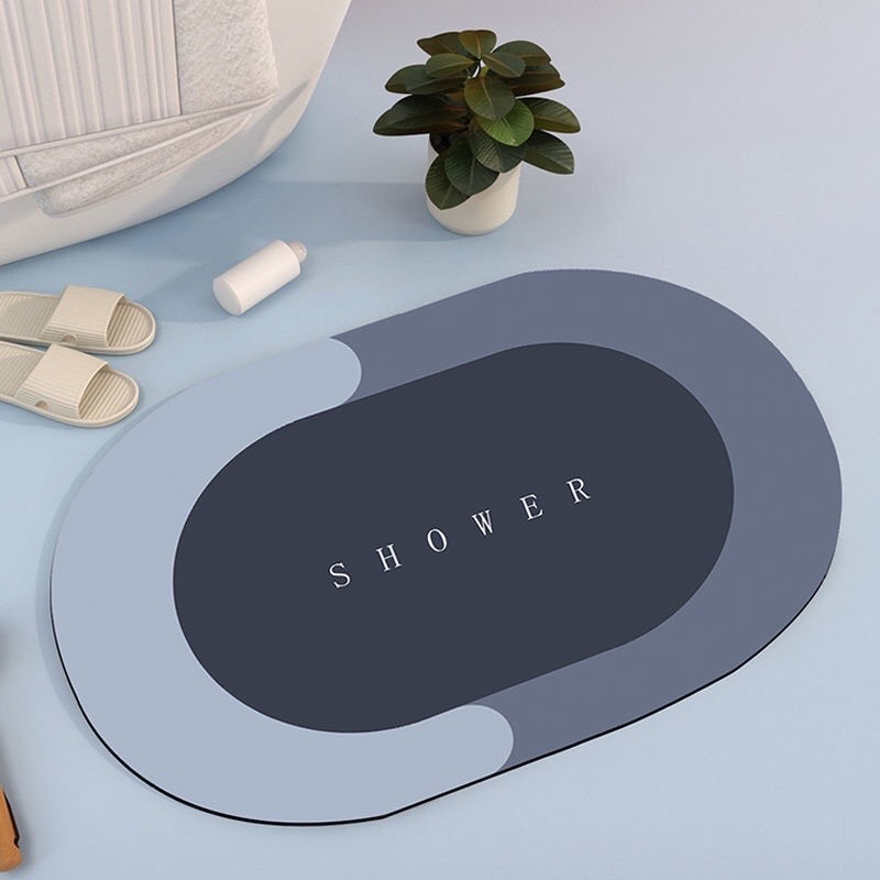 Thảm Lau Chân Chùi Chân Silicon phòng tắm trải sàn siêu thấm hút nước chống trượt cao cấp đế cao su chất siêu dày 2022