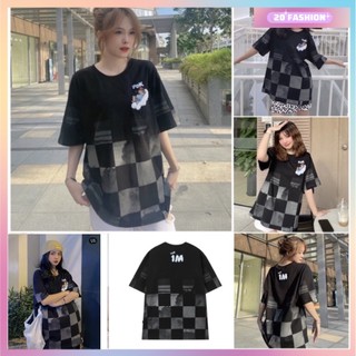 Áo thun nữ form rộng loang look 1m , áo phông rộng nữ thời trang cá tính ngắn tay