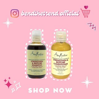 Travel size dầu gội, xả kích mọc tóc shea moisture jamaican black castor oil