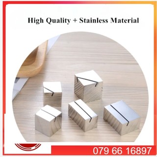 Đế kẹp bảng tên món ăn inox