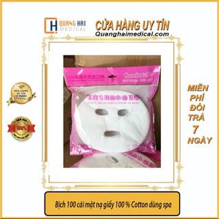 Mặt nạ giấy đắp mặt dùng cho spa 100% cotton
