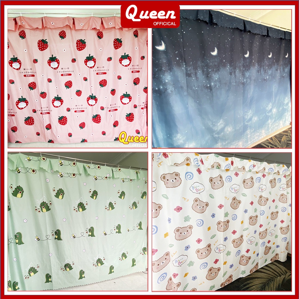 Rèm Cửa RIDO Ngăn Phòng Che Nắng Có Móc Treo Sẵn - Queen