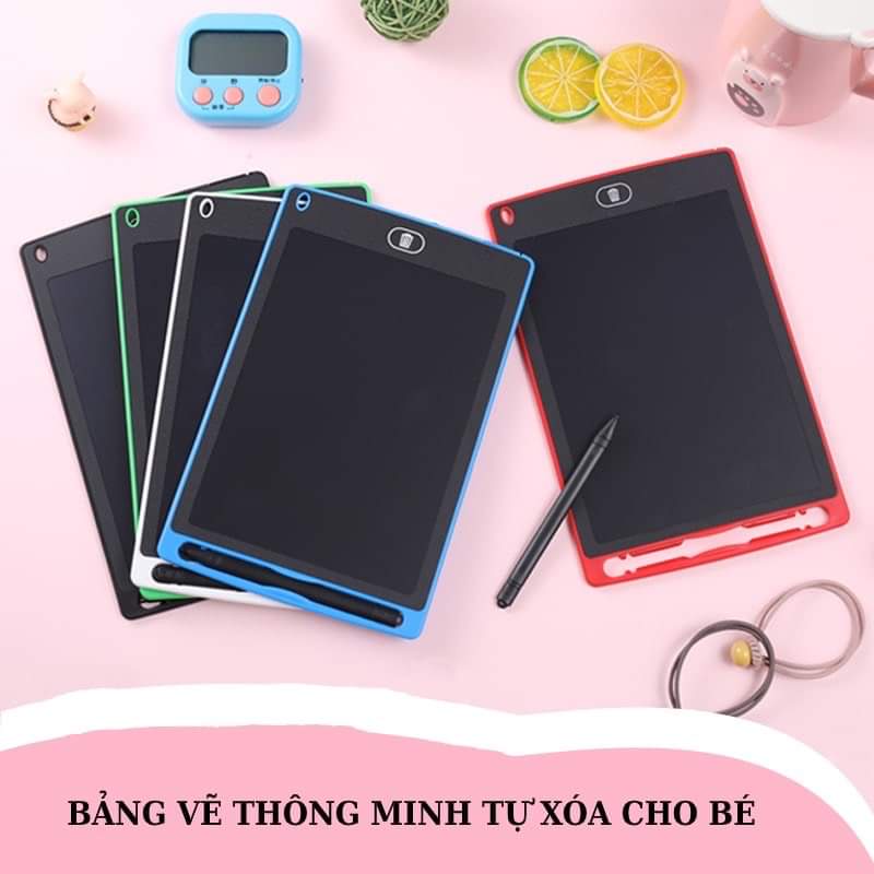 Bảng Viết tự xóa LCD, Bảng Vẽ Điện Tử Thông Minh Tự Động Xóa Thúc Đẩy Tư Duy Sáng Tạo Cho Bé 8.5 inch