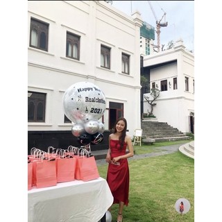 Đầm dự tiệc phi lụa 2 dây chuổi sang trọng