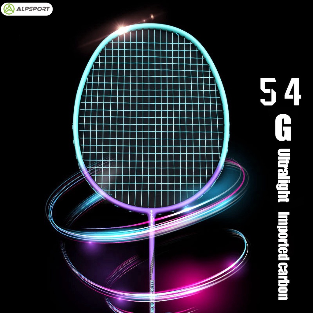 Vợt Cầu Lông 10U 52 ± 2g Tối Đa 30Lbs 100% Sợi Carbon Siêu Nhẹ