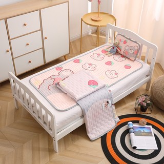 [Hàng Loại 1] Chiếu Lụa Điều Hoà Kèm Gối Cho Bé 60x120cm