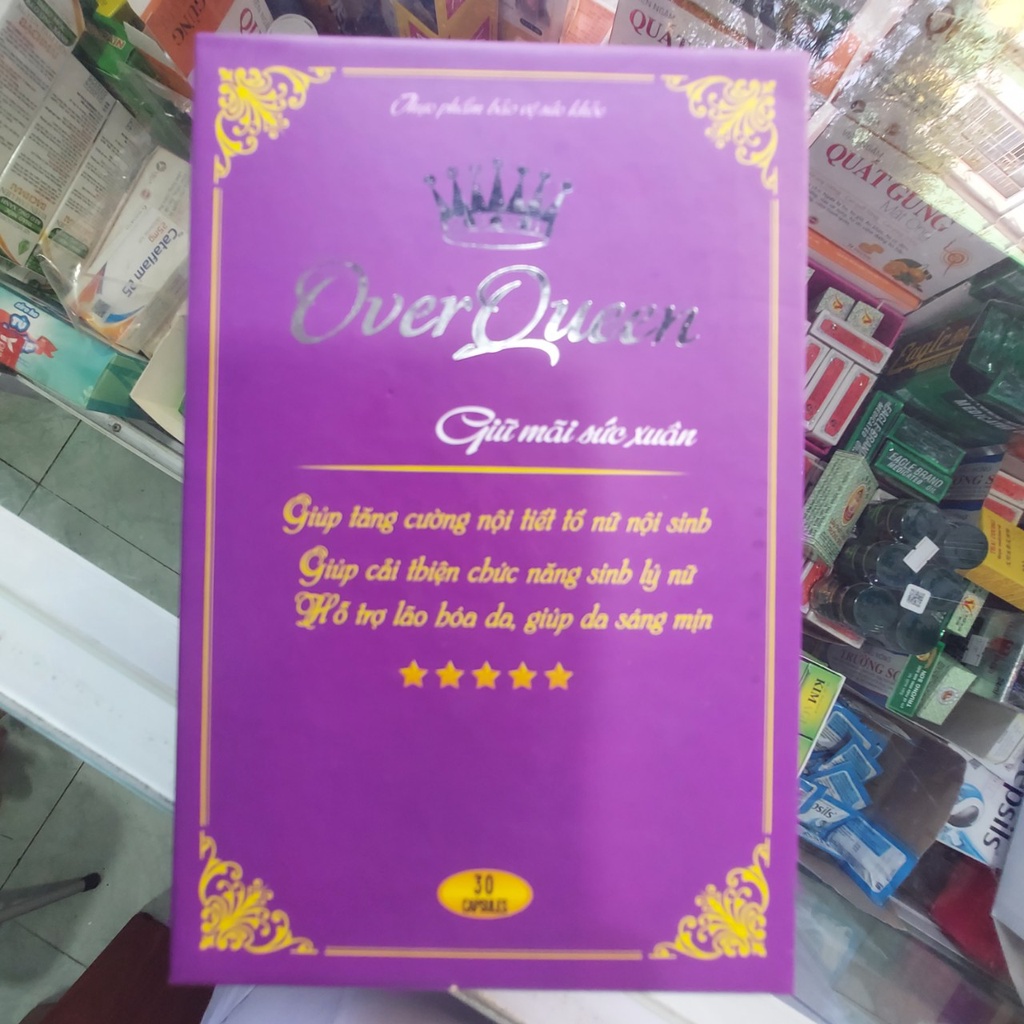 Overqueen - Giữ Mãi Sắc Xuân-Viên Uống Nội Tiết Tố – Hàng Chính Hãng
