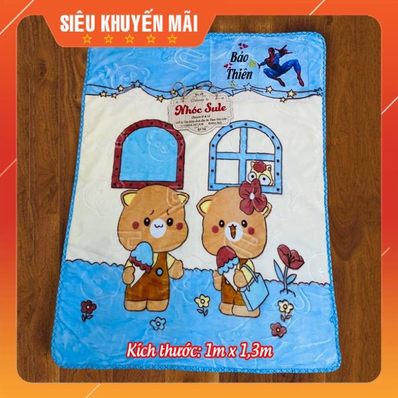 Chăn trẻ em loại dày in tên in hình theo yêu cầu Nhóc Sule