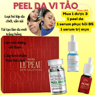 Peel Da Vi Tảo Retinol Le'peau - Giúp da trắng sáng mịn màng, mờ nám, mờ thâm