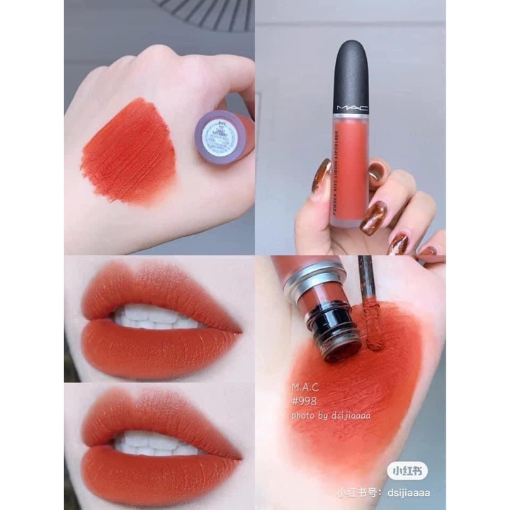 Son kem MAC Powder Kiss Liquid Lipcolour màu 998 Sorry Not Sorry - LAMII BEAUTY