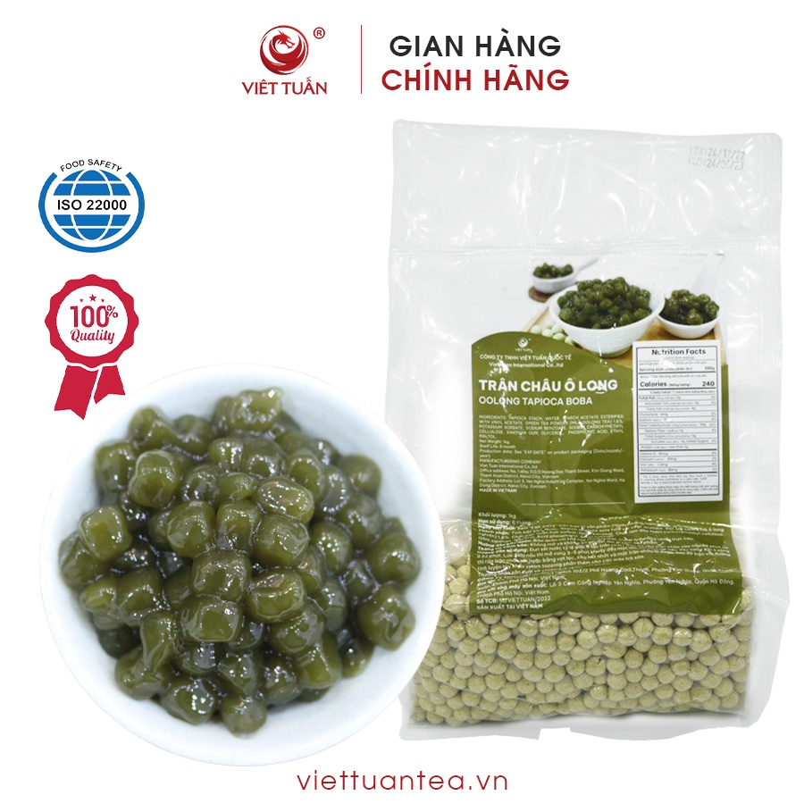 Trân Châu Ô Long Việt Tuấn, Trân Châu 1 kg Ô Long, Hình Ảnh Trân Châu Ô Long Thực Tế