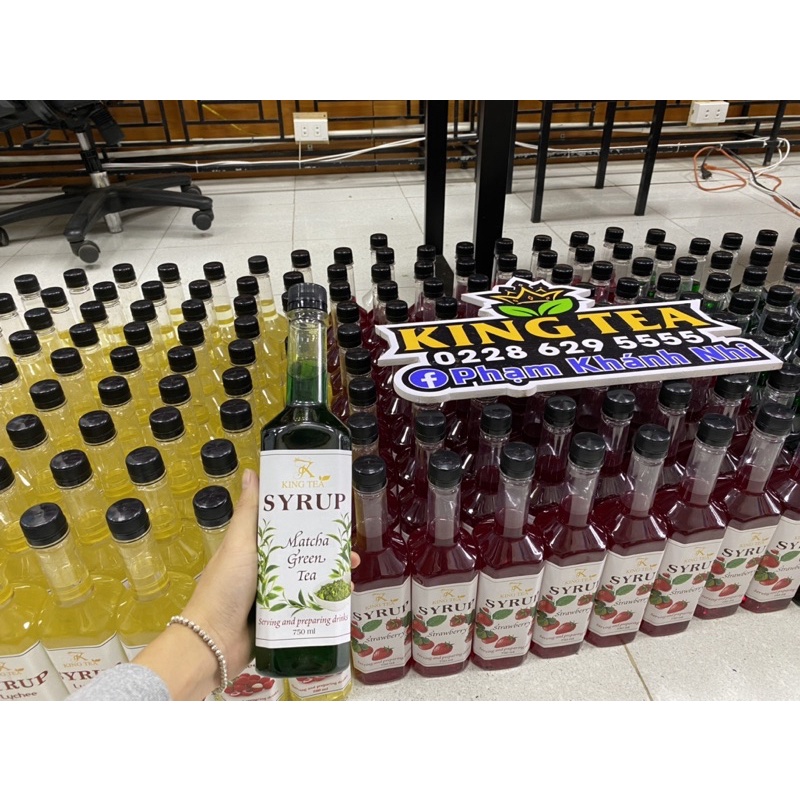 Siro Matcha KINGTEA.XT(chai nhựa)- Chai 800ml