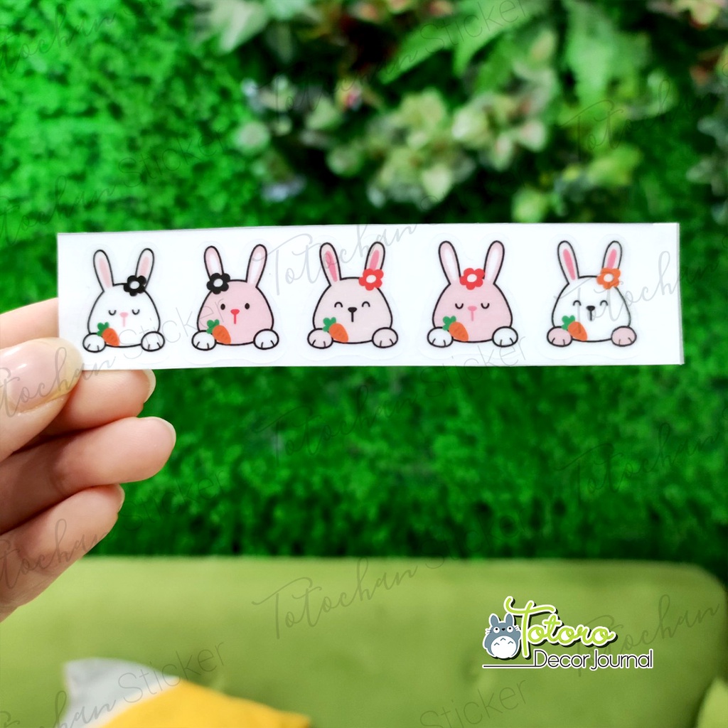 Sticker trong suốt dán bình sữa, bình nước cute