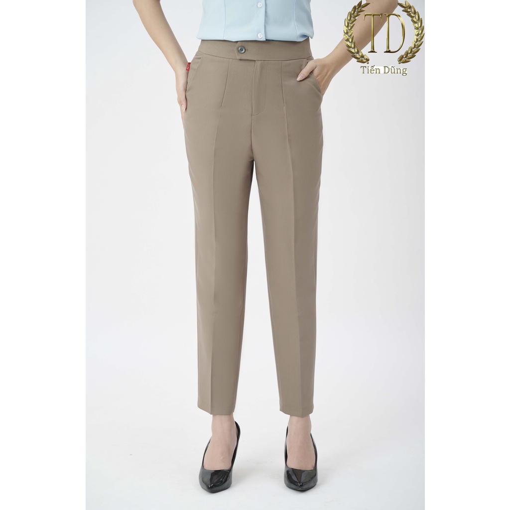 Quần Tây Công Sở Nữ Tiến Dũng mã 920 lưng cao dáng baggy