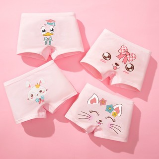 Quần chip đùi cho bé gái vải cotton có hình thù hoạt hình đáng yêu
