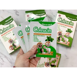 Miếng dán giúp giảm ho hiệu quả, giúp làm ấm phổi, hạn chế ho về đêm hiệu quả Coleucin
