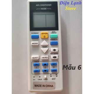 Remote máy lạnh Panasonic các loại. (Tặng kèm cặp pin).