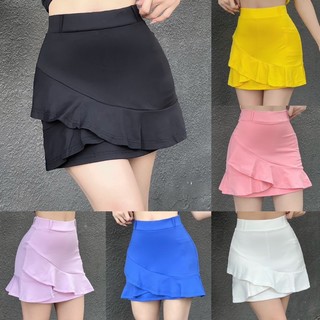 Váy Thể Thao 2 Lớp Đuôi Cá Có Túi Chơi Tennis, Golf, Cầu Lông Vải Poly 2 Da Cao Cấp Co Giãn Tốt
