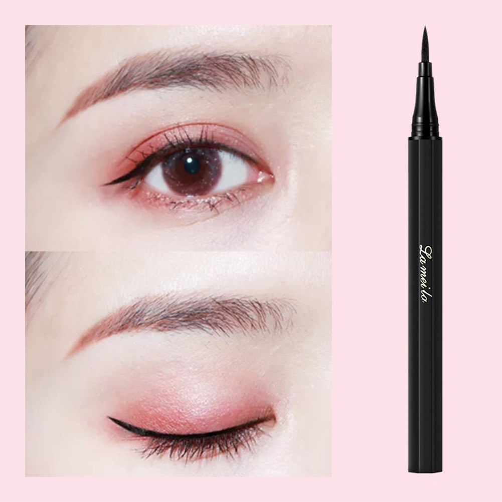 Bút Kẻ Mắt Nội Địa Trung Chống Nước Nhanh Khô Lameila Km13 Vỏ Bạc LKMN1