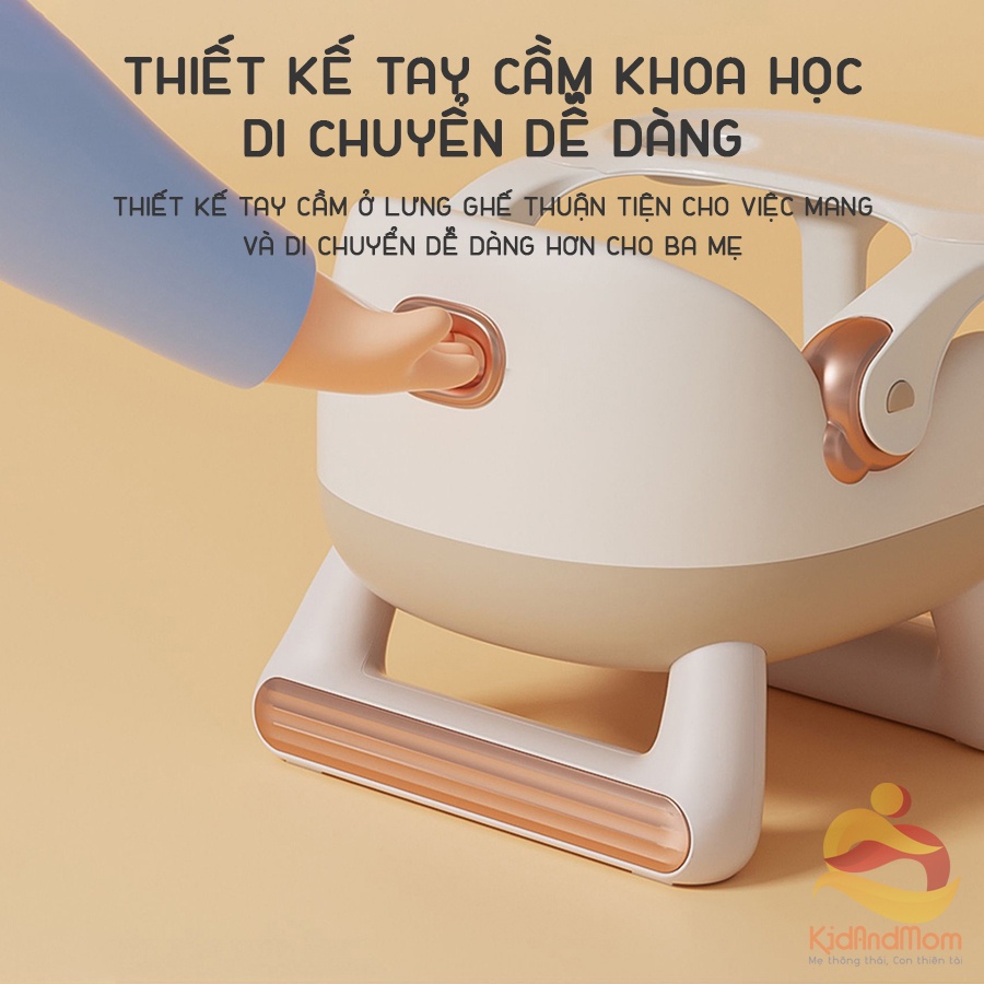 Ghế ăn dặm cho bé KidAndMom BC23 đa năng làm ghế ăn dặm, ghế chơi, xe yo-yo chống trượt