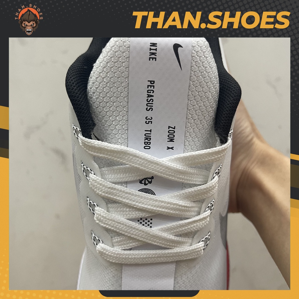 Giày Zoom Pegasus 35 Turbo 2 Vast Grey, Zoom Trắng Đỏ - Than.Shoes
