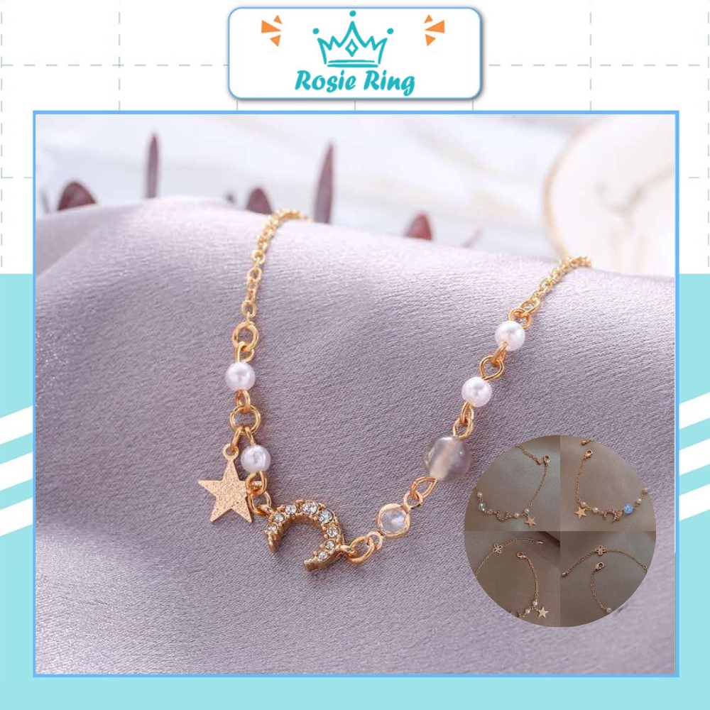 Lắc Tay bầu trời đầy sao Rosie Ring phiên bản Vòng Tay đôi bạn thân quà tặng cho nữ sinh RR628