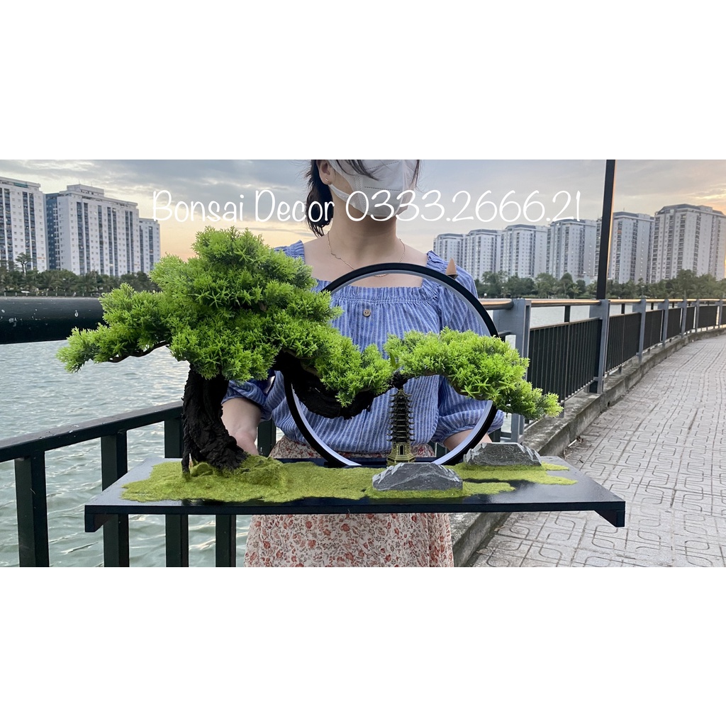 Bộ Tiểu Cảnh Bonsai Thủ Công Trang Trí, Tiểu Cảnh Trang Trí - TẶNG KÈM NỤ