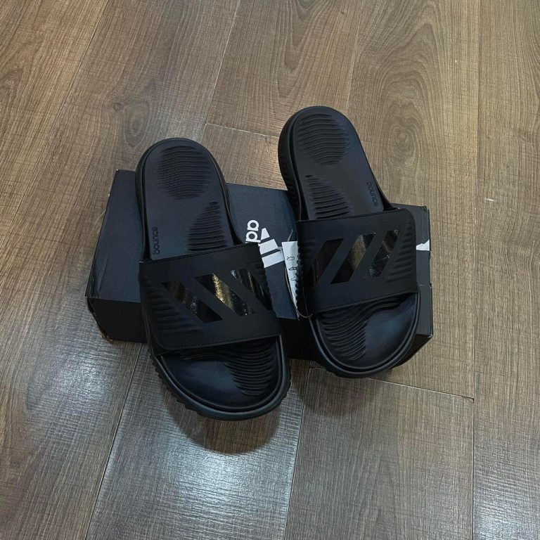 Dép Quai Ngang Chính Hãng Adidas AlphaBounce Basketball Core Đen Shop Xám Store