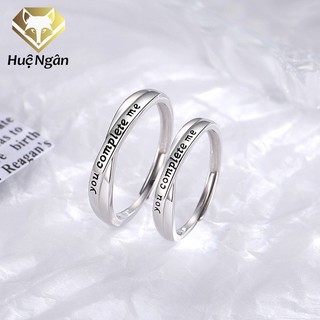 Nhẫn đôi bạc Ý 925 Huệ Ngân - Lời cầu hồn ngọt ngào RR1813