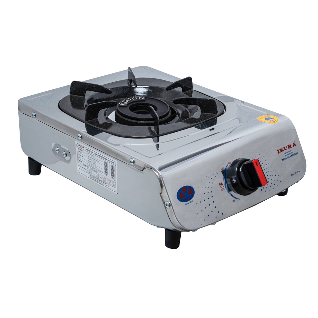 Bếp Ga Đơn Inox IKURA (dùng bình gas 12kg)