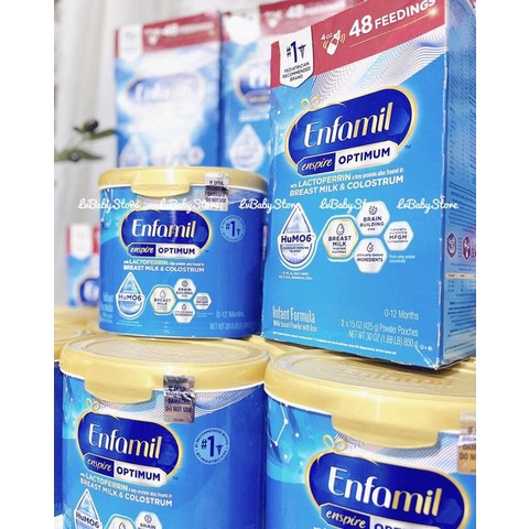 Sữa bột Enfamil Enspire xanh dành cho bé từ 0-12 tháng tuổi