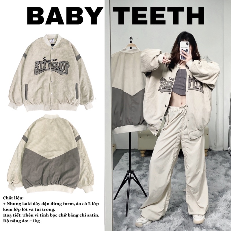 Áo khoác bomber bóng chày phối màu STIVAUP