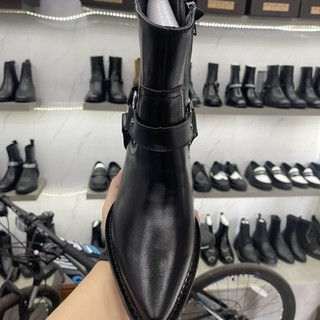 Giày harnessboot Da bò Nappa - Đế phíp gỗ cao cấp