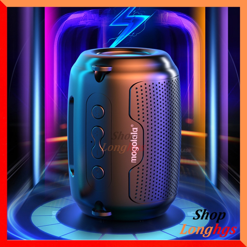 Loa bluetooth F8 có đèn RGB đổi màu cực ngầu - Mẫu loa mini bass mạnh, nhỏ gọn, tiện lợi, pin trâu tiện lợi đi du lịch