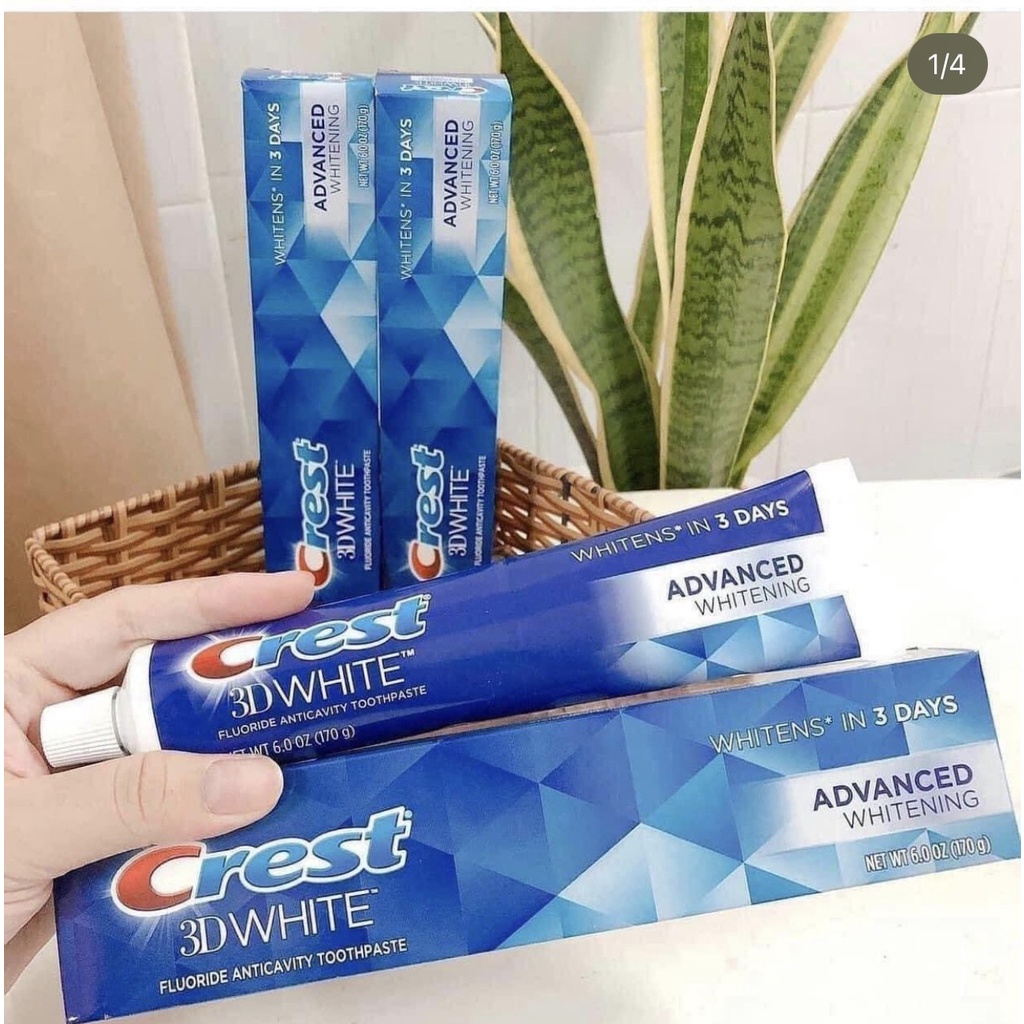 Kem Đánh Răng Crest 3D White Advanced Tripple Whitening