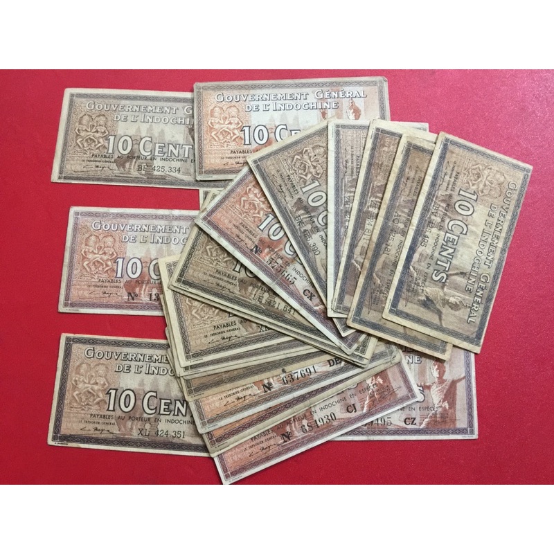10 cents Đông Dương năm 1939 xưa