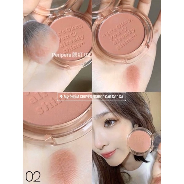 Phấn má hồng Peripera Pure Blushed Sunshine Cheek