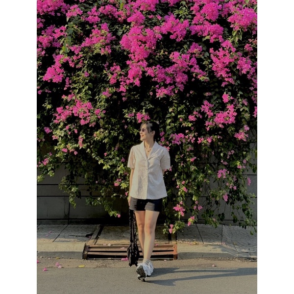 Áo Sơ Mi Kiểu Tay Ngắn - Linen - Nevie Shirt - PHUTA