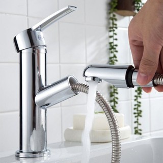 Vòi Lavabo mỏ rút nóng lạnh cao cấp, Vòi chậu rửa mỏ rút