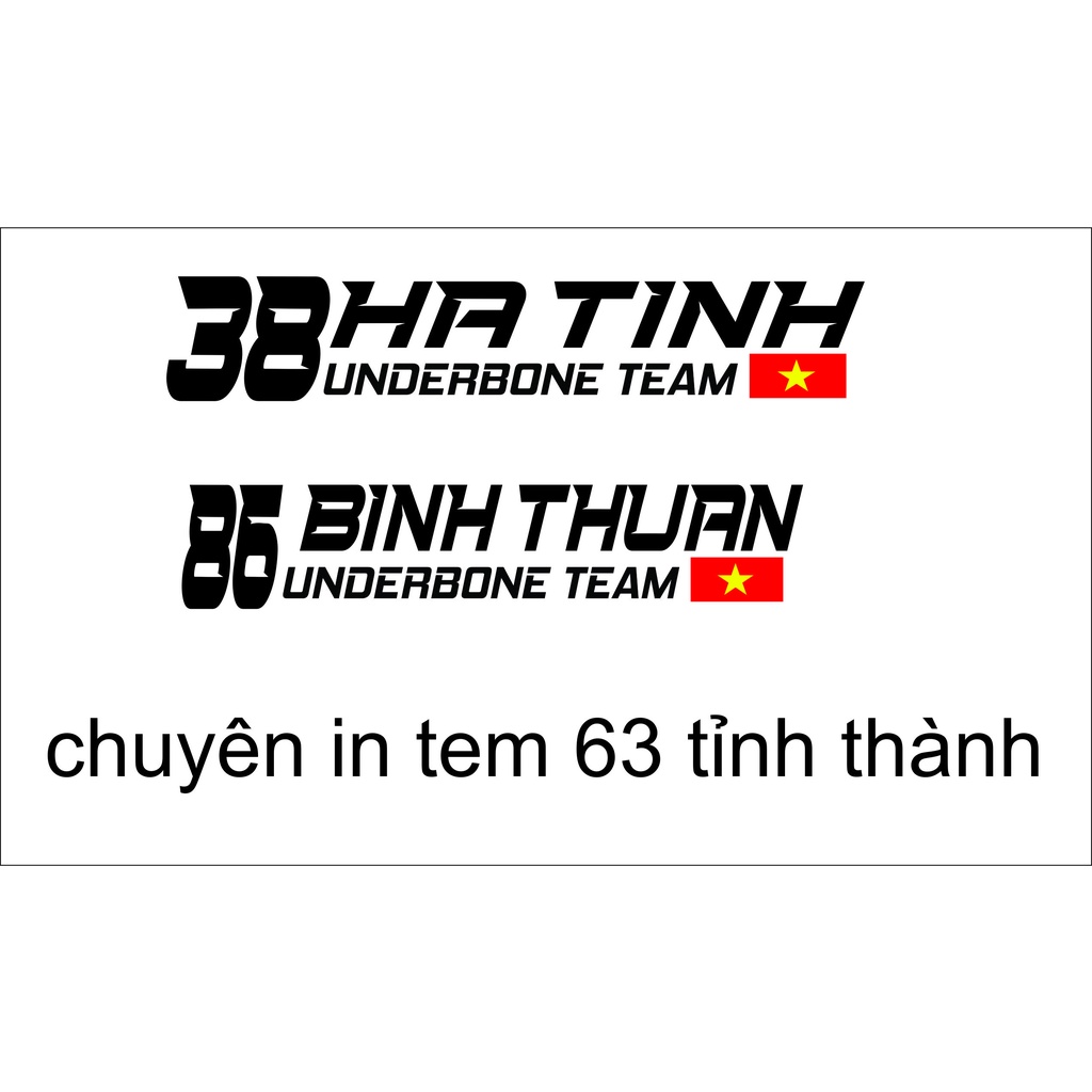 In tem 63 tỉnh thành