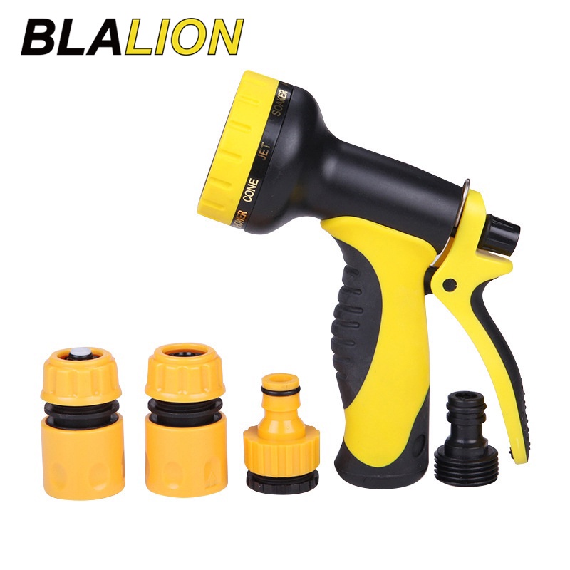 Bộ vòi phun nước BLALION dùng rửa xe/tưới vườn đa năng bằng kim loại