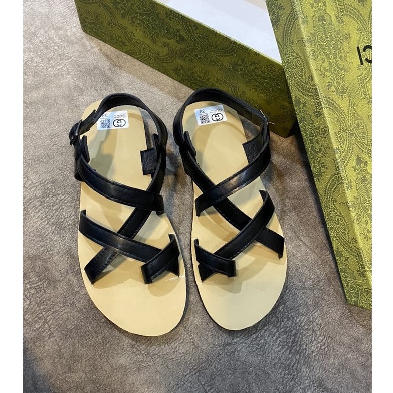 Giày dép sandal dsq quai hậu vằn phòng xỏ ngón nam nữ đế trấu Full Màu 2022